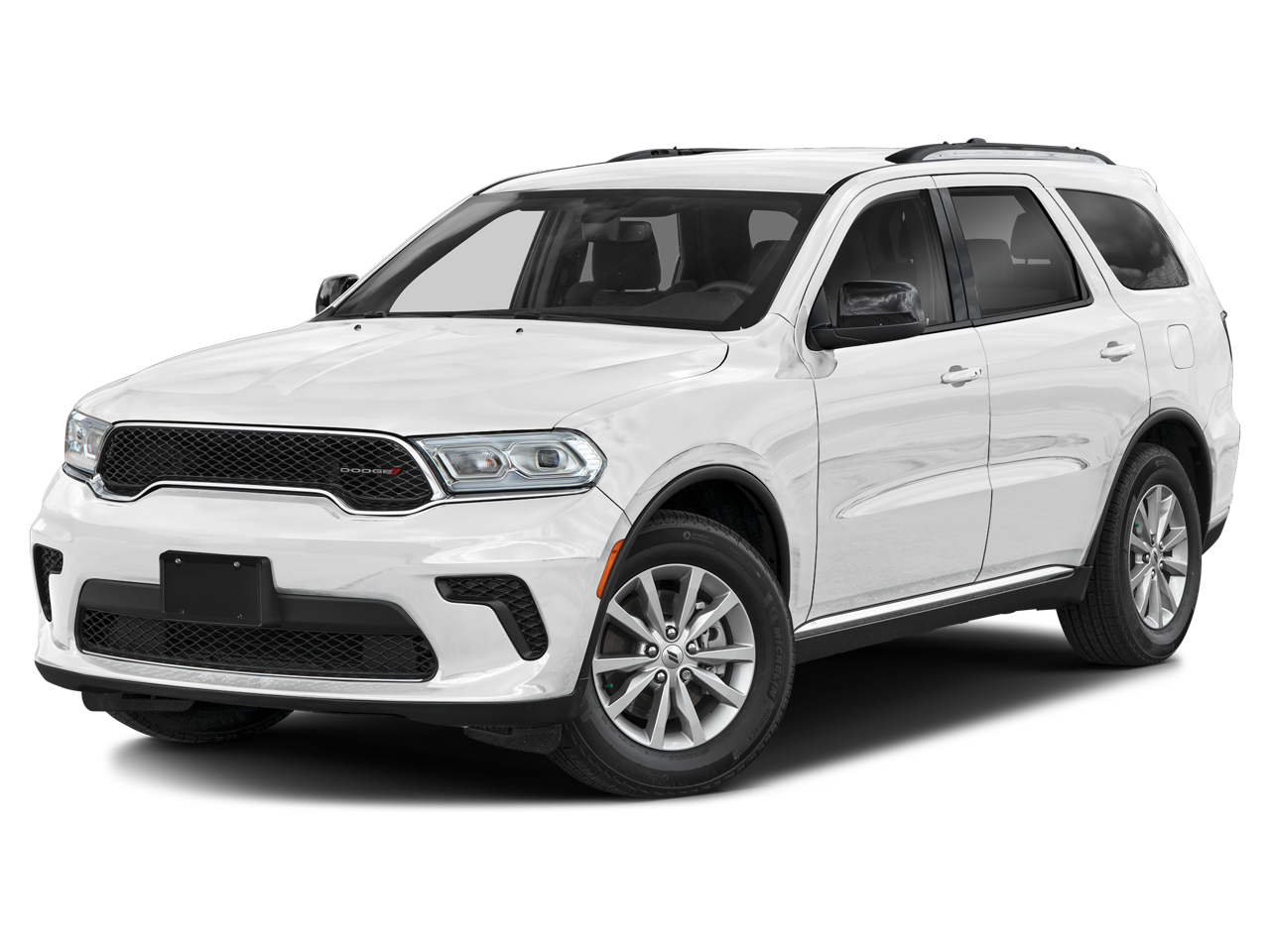 2024 Dodge Durango GT Plus in White Knuckle Clearcoat — front three-quarter view