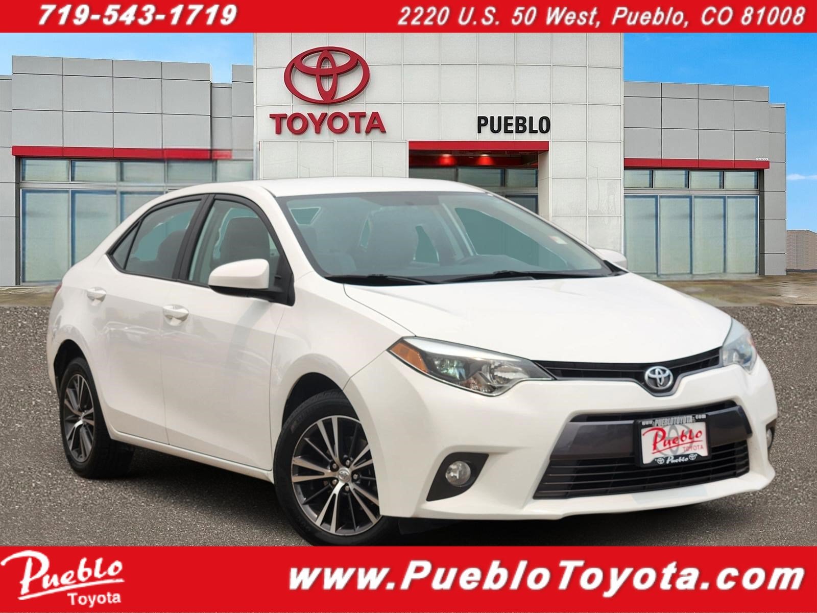 2016 Toyota Corolla SD in White — front three-quarter view