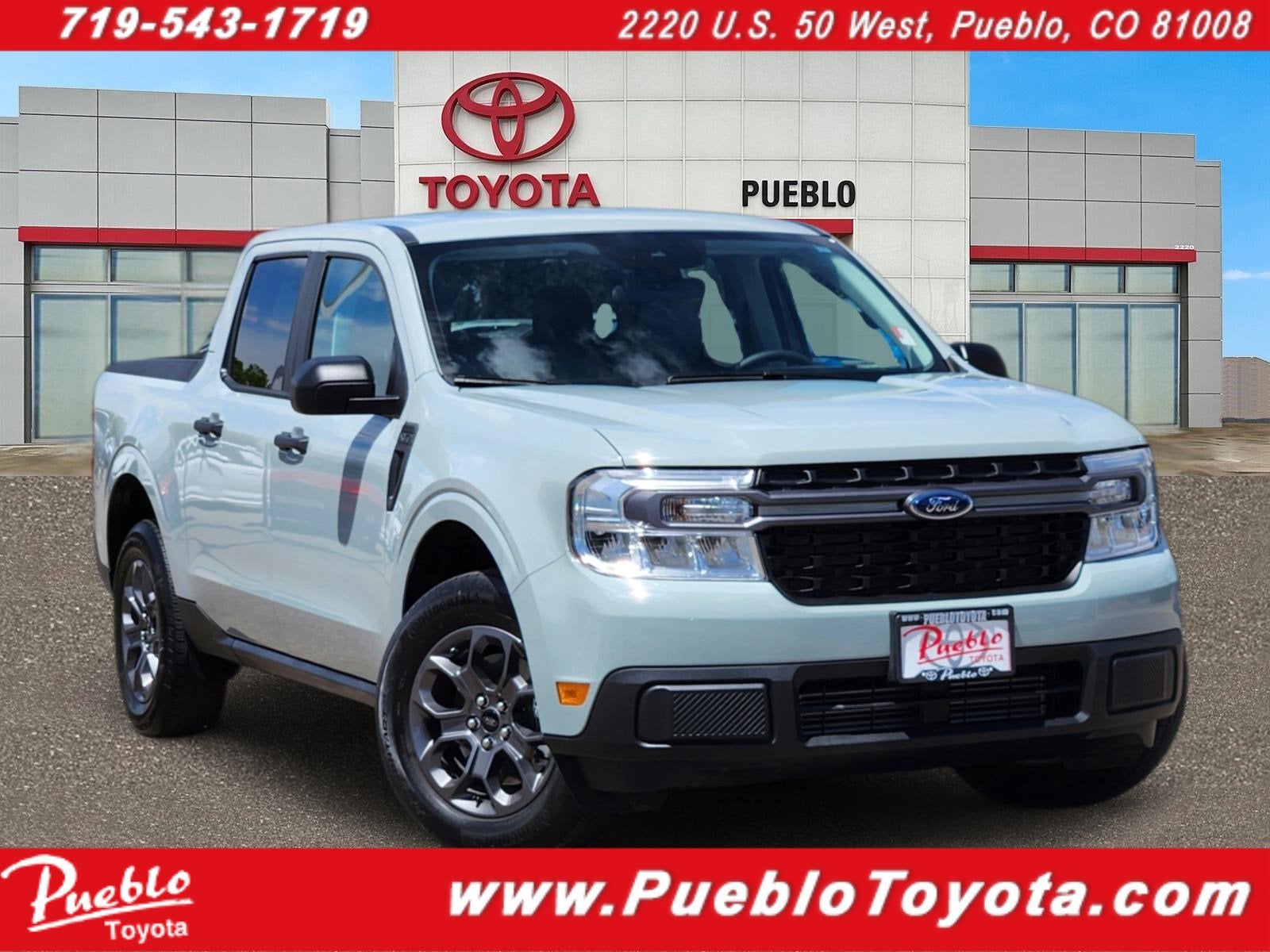 2024 Ford Maverick XLT in Gray — front three-quarter view