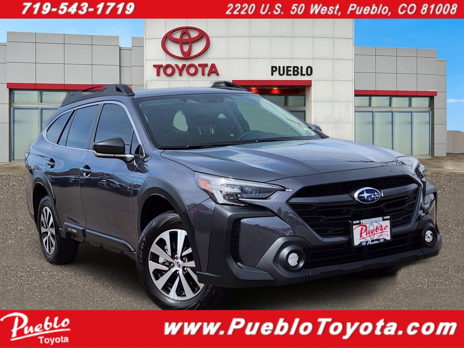 2025 Subaru Outback UP in Magnetite Gray Metallic — front three-quarter view