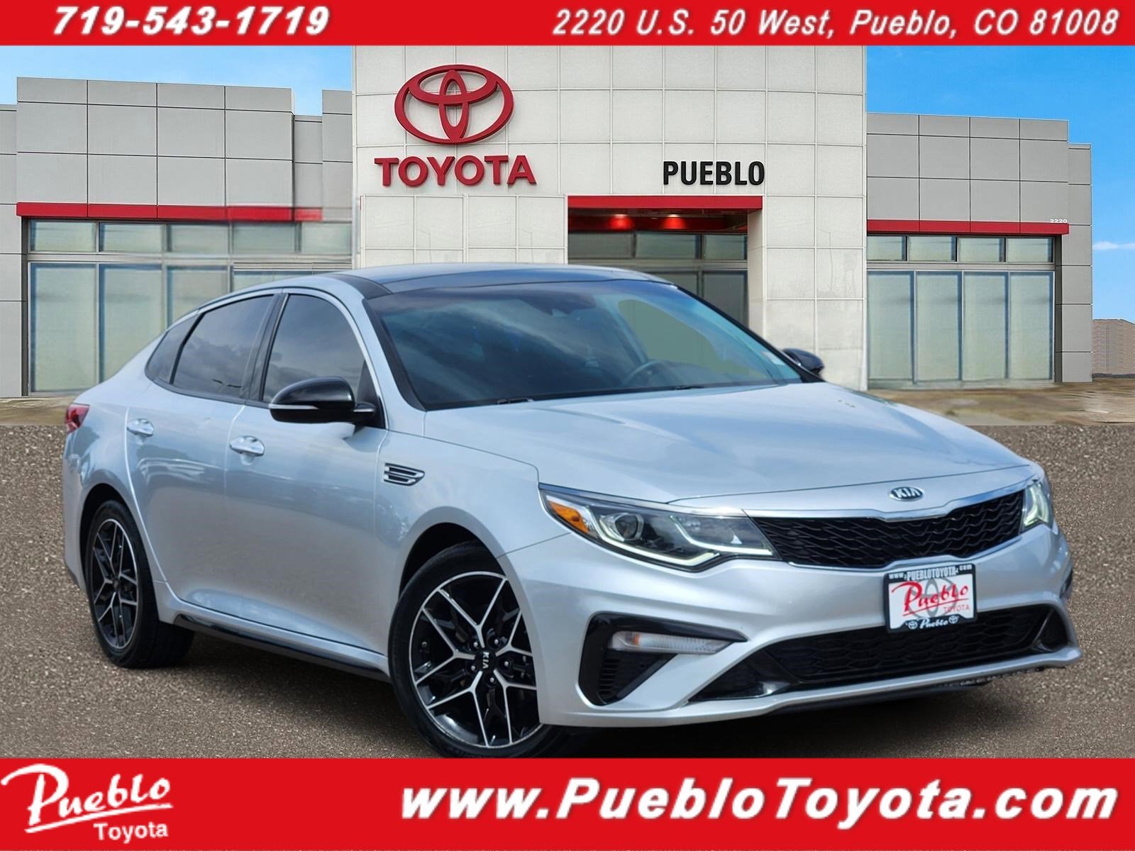 2020 Kia Optima SE in Sparkling Silver — front three-quarter view