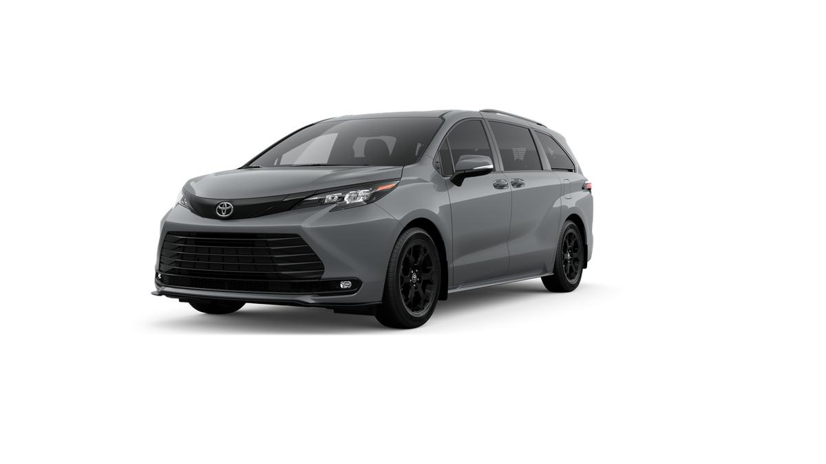 2026 Toyota Sienna Woodland Edition in Cement — front three-quarter view